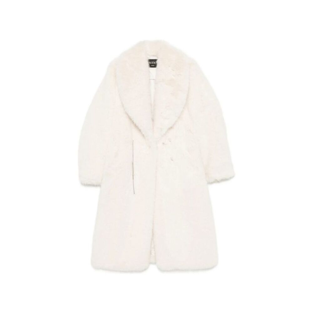 Dondup White Coats - Faux Fur Coats Women